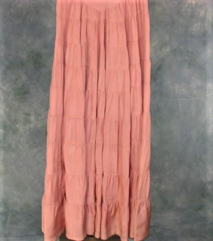 Vintage 1930s Ladies Long Pink Taffeta Gown