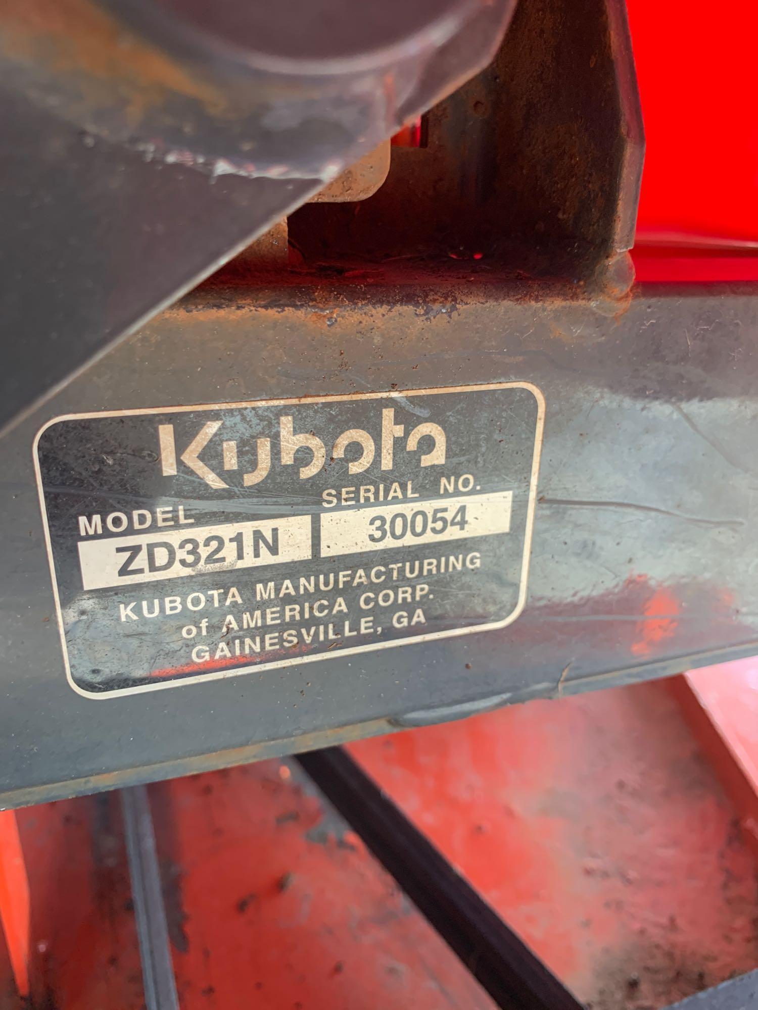 Kubota ZD 321 Pro 54 Commercial Zero Turn Mower