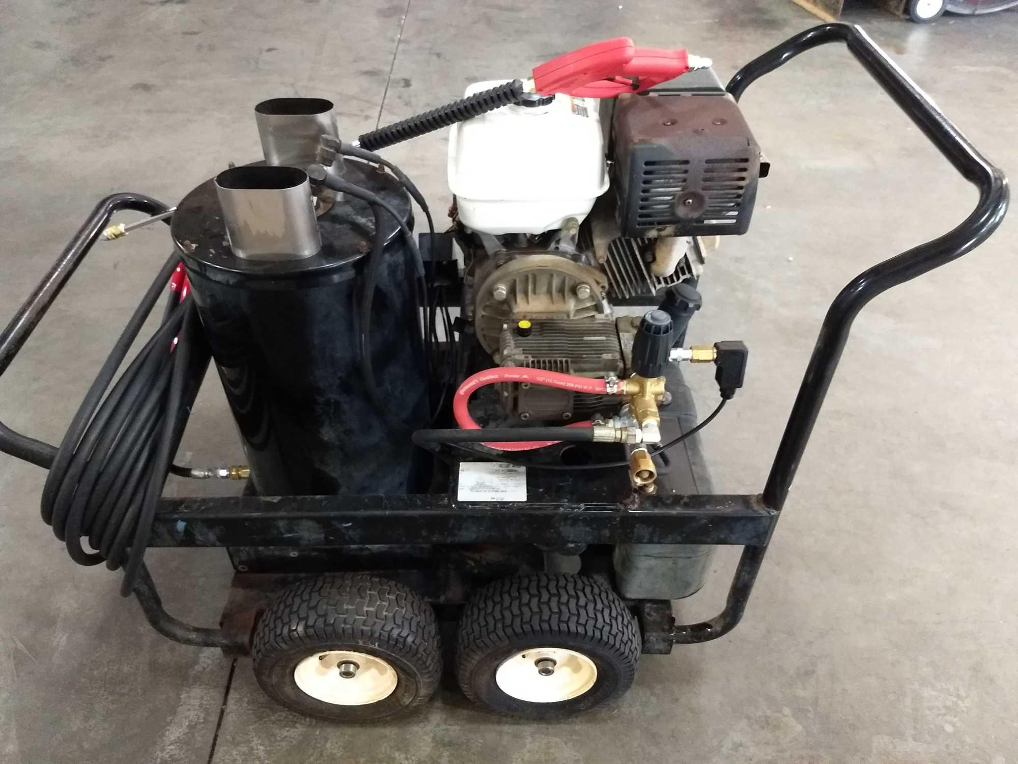 MI-T-M (RECONDITIONED) 3.5 GPM, 3000 PSI, 13HP Oil Fired Hot Water Pressure Washer