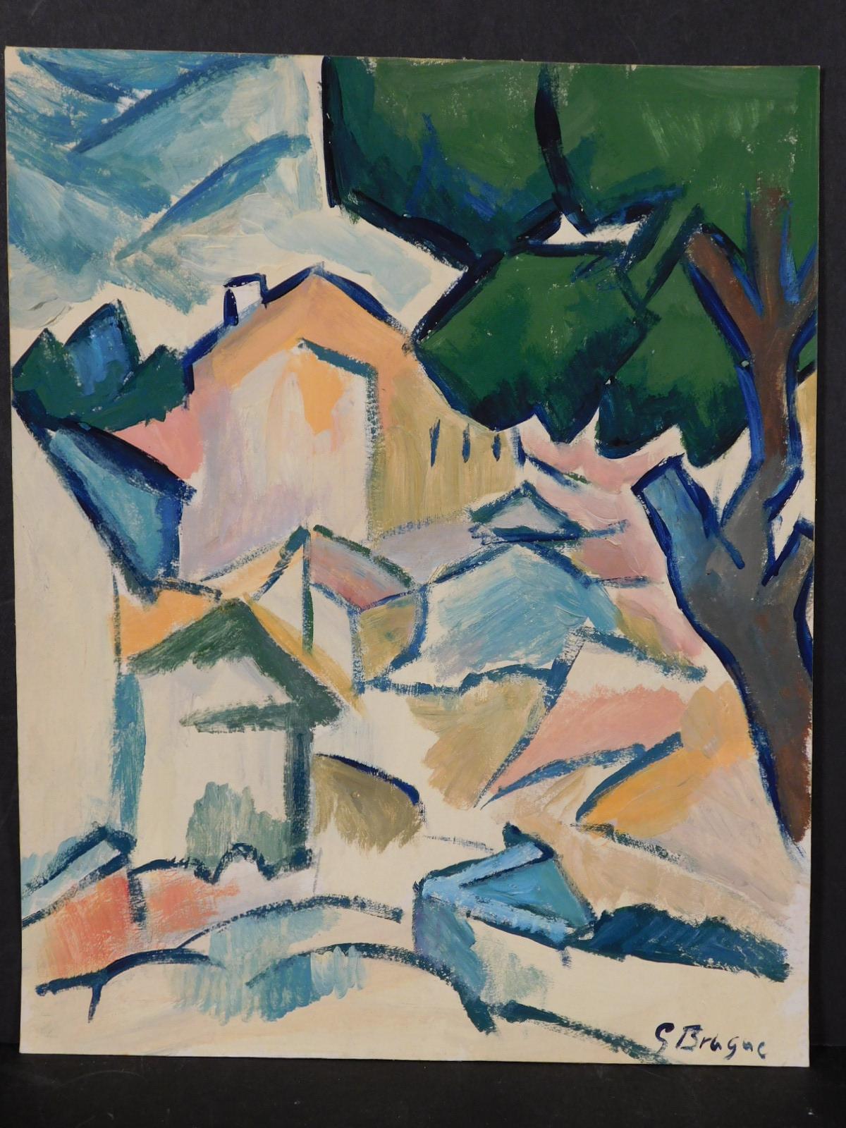 Georges Braque: Landscape with Houses and Tree