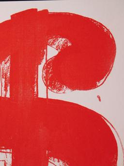 Andy Warhol: Red Dollar Sign