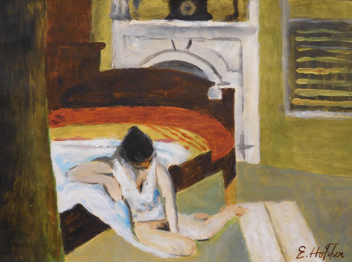 Edward Hopper: Woman in Bedroom Interior