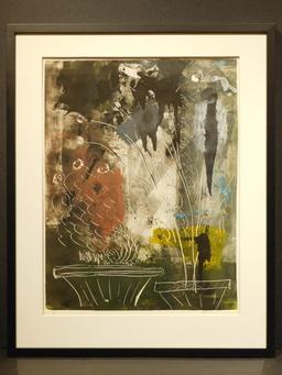 Still Life w/Abstracted Plants, Monotype