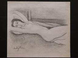 After Amedeo Modigliani: Reclining Nude