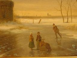 Adrianus Vermunt: Ice Skaters