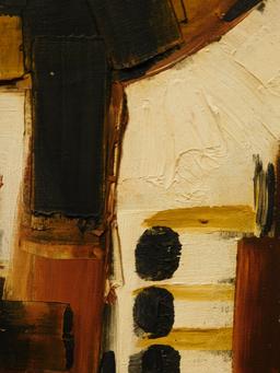 Mid-Century Abstract Oil Painting, c.1960