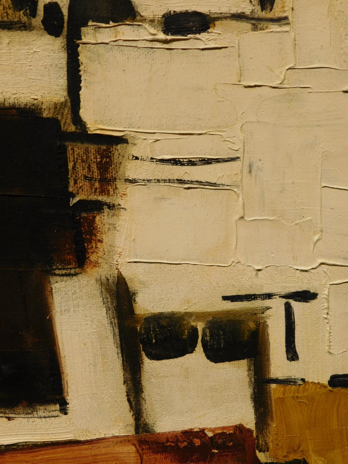 Mid-Century Abstract Oil Painting, c.1960
