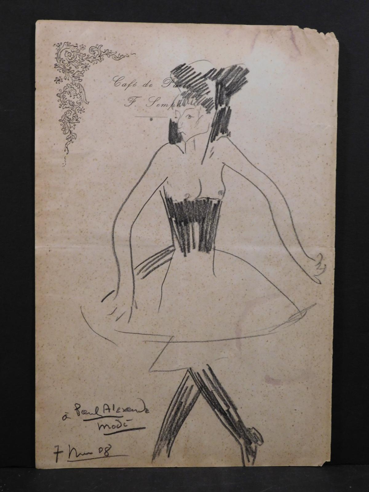 Manner of Modigliani: Sketch of a Woman