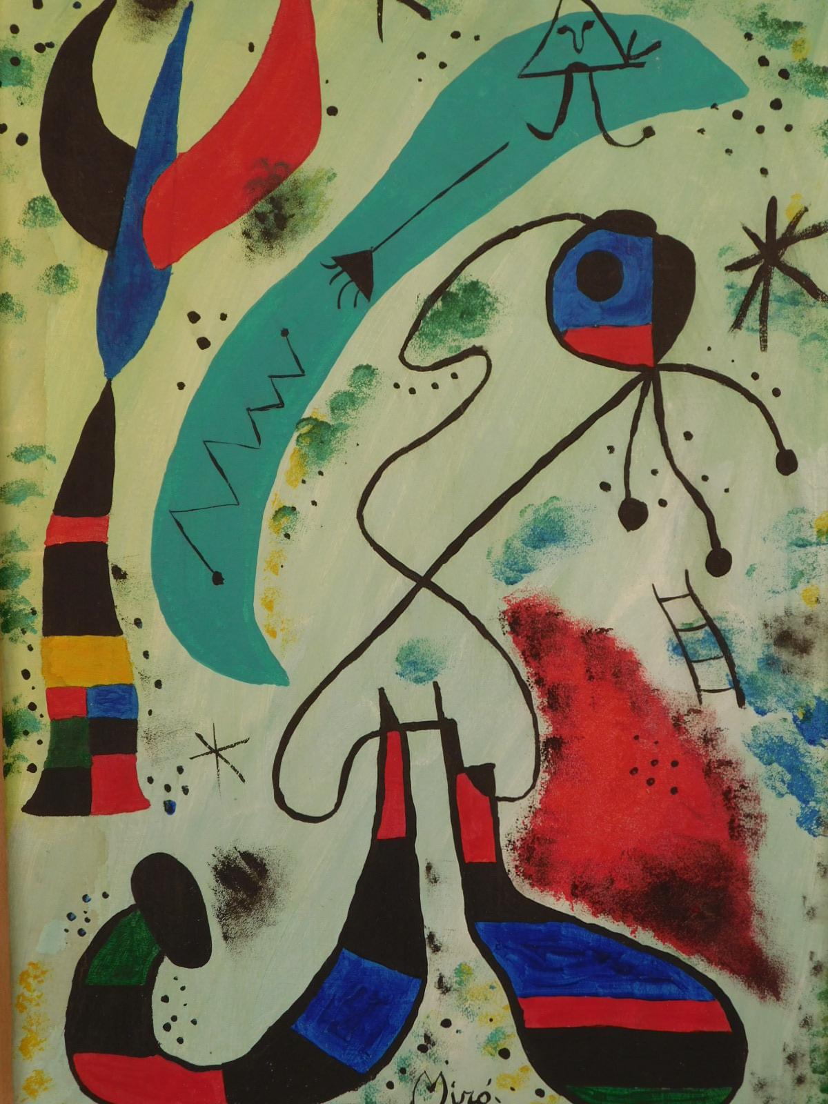 Manner of Joan Miro: Abstract Composition