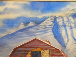 Howard Besnia: Barn and Mountains