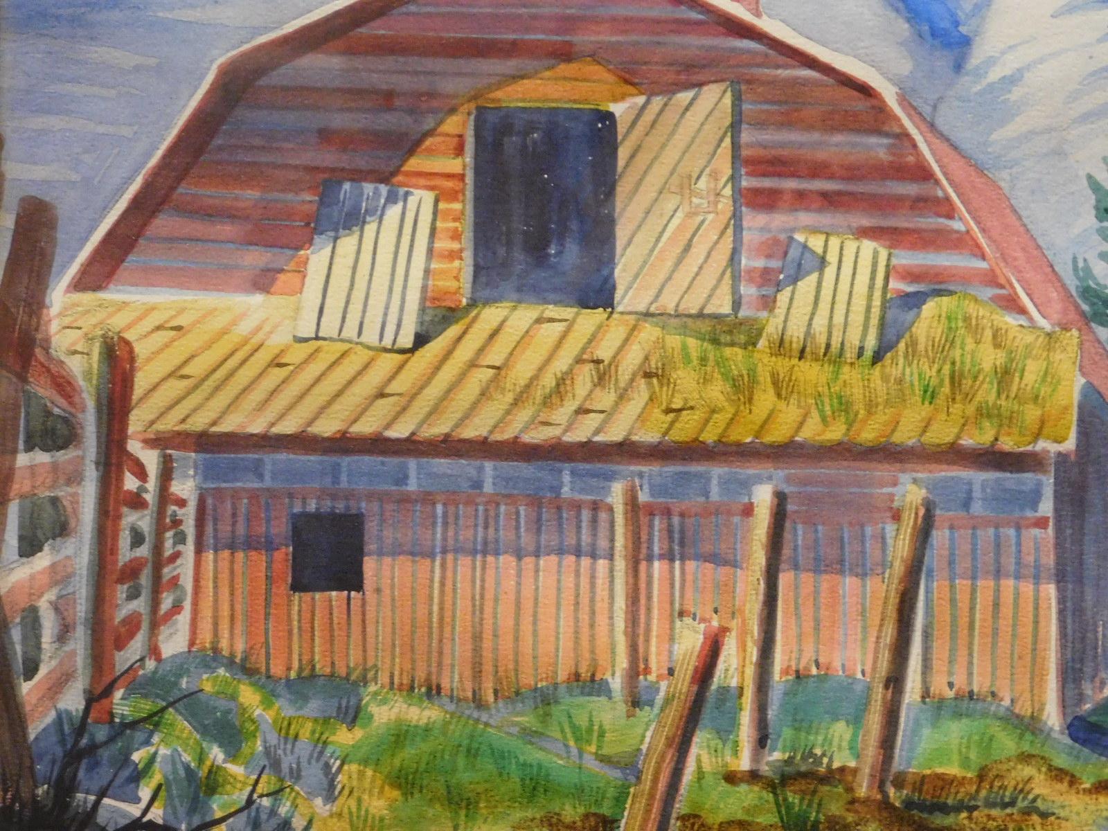 Howard Besnia: Barn and Mountains