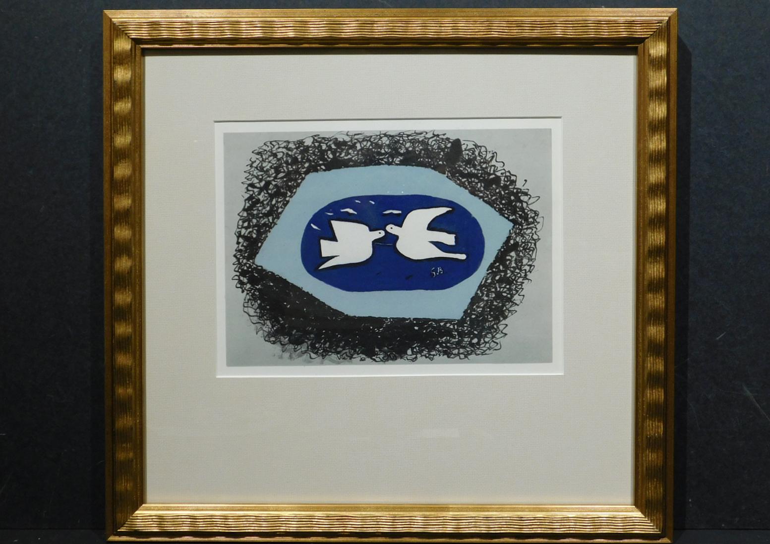 Georges Braque:Abstract Composition with Doves