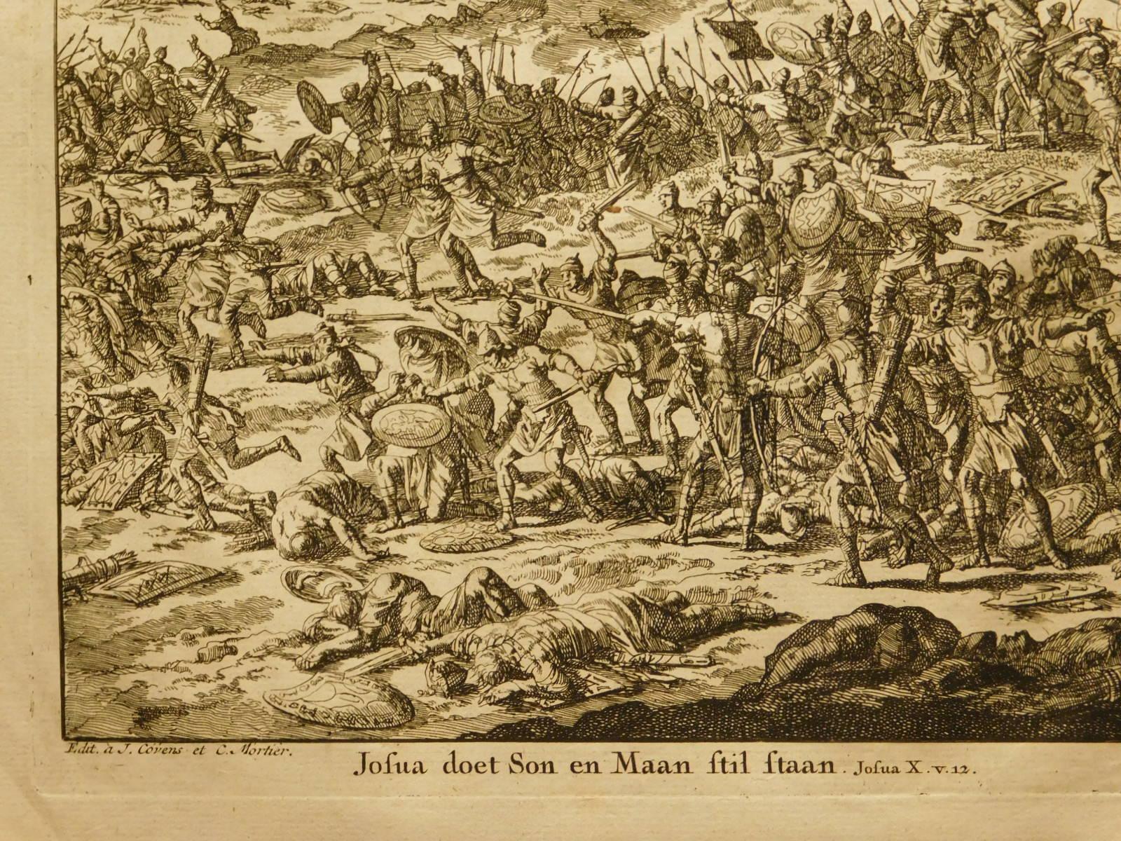 Covens en Mortier after Johannes Luyken: Joshua Makes the Sun and Moon Stand Still