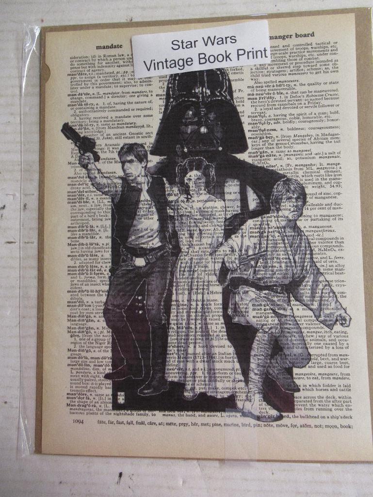 Star Wars Vintage Dictionary Print 8" x 8"