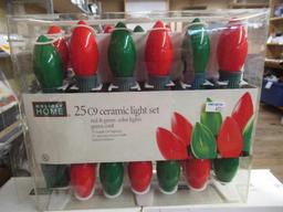 5 New Boxes of Christmas Lights - 4 mini lights, 1 ceramic lights