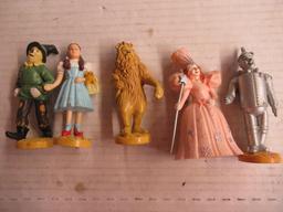 1987 Wizard of Oz Figure Collection (tallest 4") w/ Unopened Trading Cards