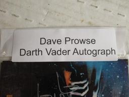 Star Wars Box Signed Dave Prowse 7" x 4"