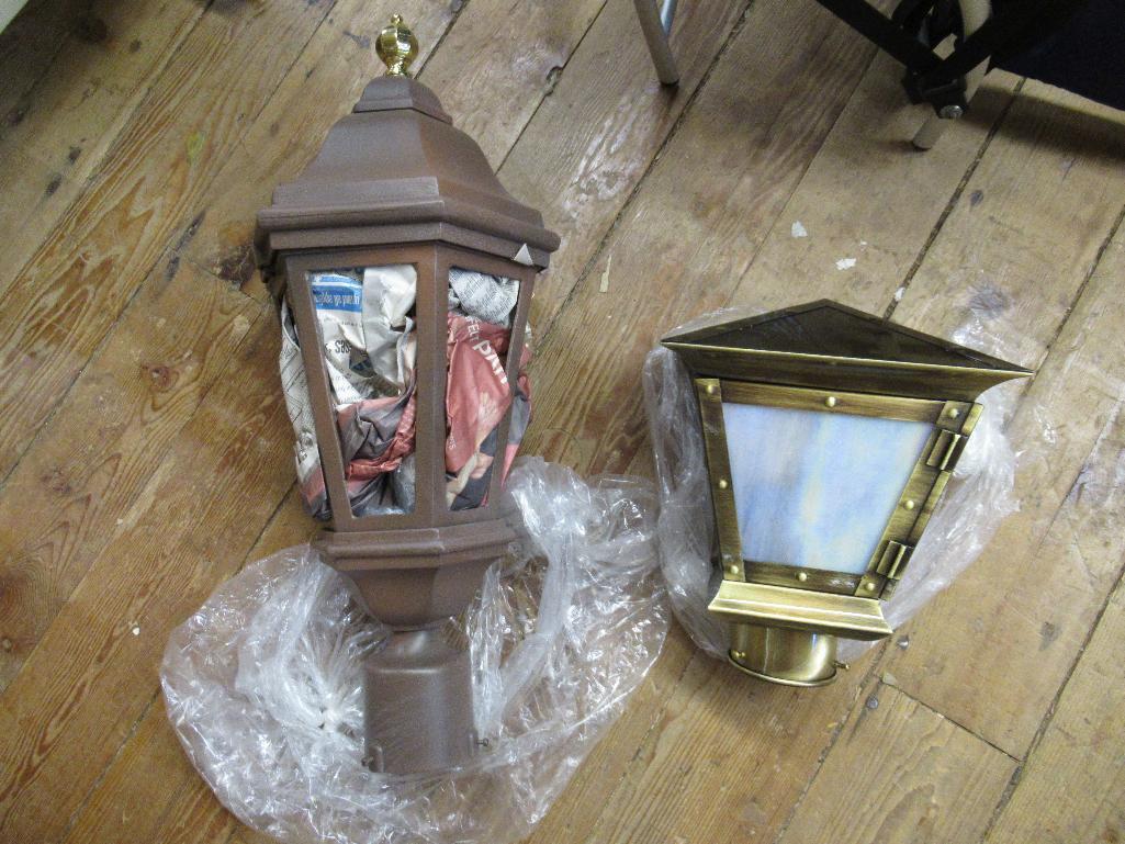 2 Outdoor Lamp Fixtures NO SHIPPING