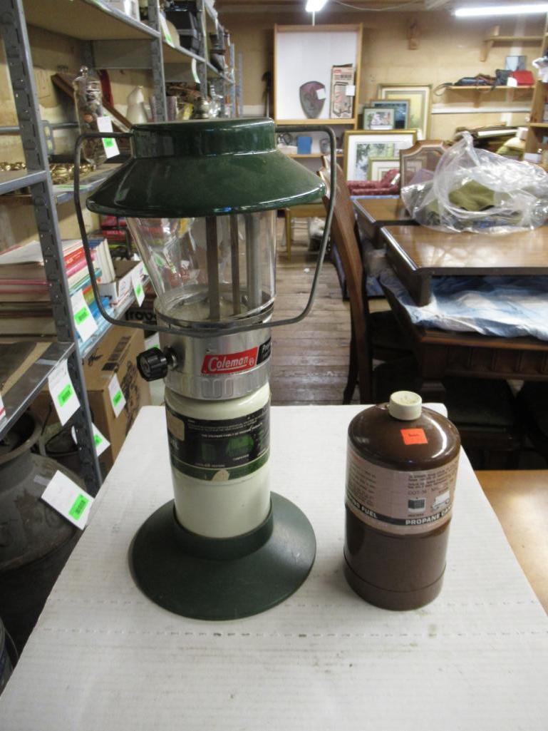 Vintage Propane Lantern and Bottle of Propane