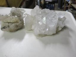 2 Quartz Crystals - 5lbs and 1lbs