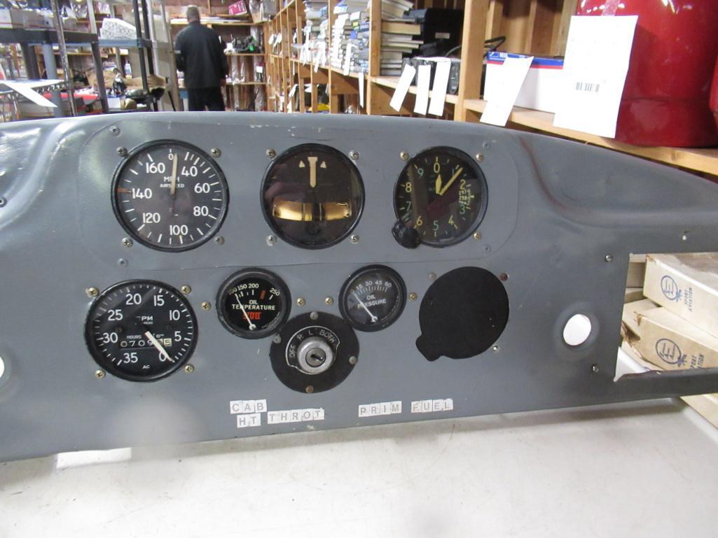 Airplane Dash Panel w/ Gauges . SPECIAL SHIPPING REQUIREMENTS