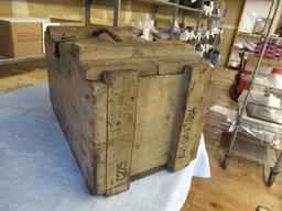 Vintage Wood Ammo Box for Cannon. NO SHIPPING