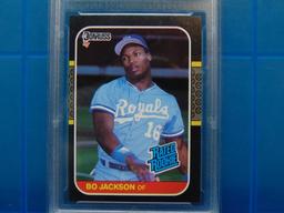 1987 Donruss Baseball Card #35 Bo Jackson RC - Graded NM-MT 8
