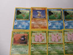 Lot of 15 First Edition Vintage Pokemon Trading Cards from Collection