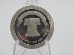 1 oz Silver Round Liberty Bell Liberty Silver .999