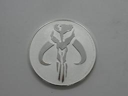 1 oz Silver Round Star Wars Mandalorian BU .999 Fresh from tube!