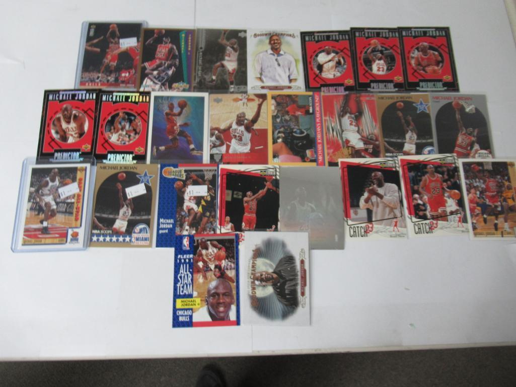 Lot of 25 Michael Jordan NBA Basketball Cards