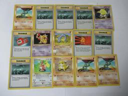 Lot of 15 ALL SHADOWLESS Vintage Pokemon Trading Cards