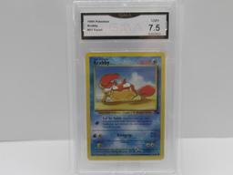 GMA GRADED 1999 POKEMON FOSSIL KRABBY #51 - NM+ 7.5