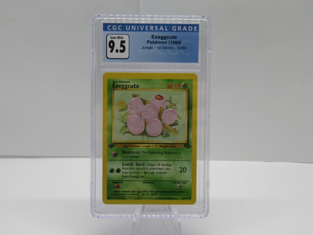 CGC GEM MINT 9.5 - Jungle 1st Edition Pokemon Card - Exeggcute 52/64