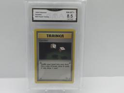 GMA GRADED 1999 POKEMON FOSSIL TRAINER GAMBLER #60 - NM MT+ 8.5