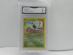 GMA GRADED 1999 POKEMON BUTTERFREE #33 JUNGLE 1ST EDITION EX 5