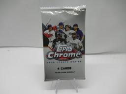 Factroy Sealed 2020 Topps CHROME Update Series Baseball 4 Card Pack