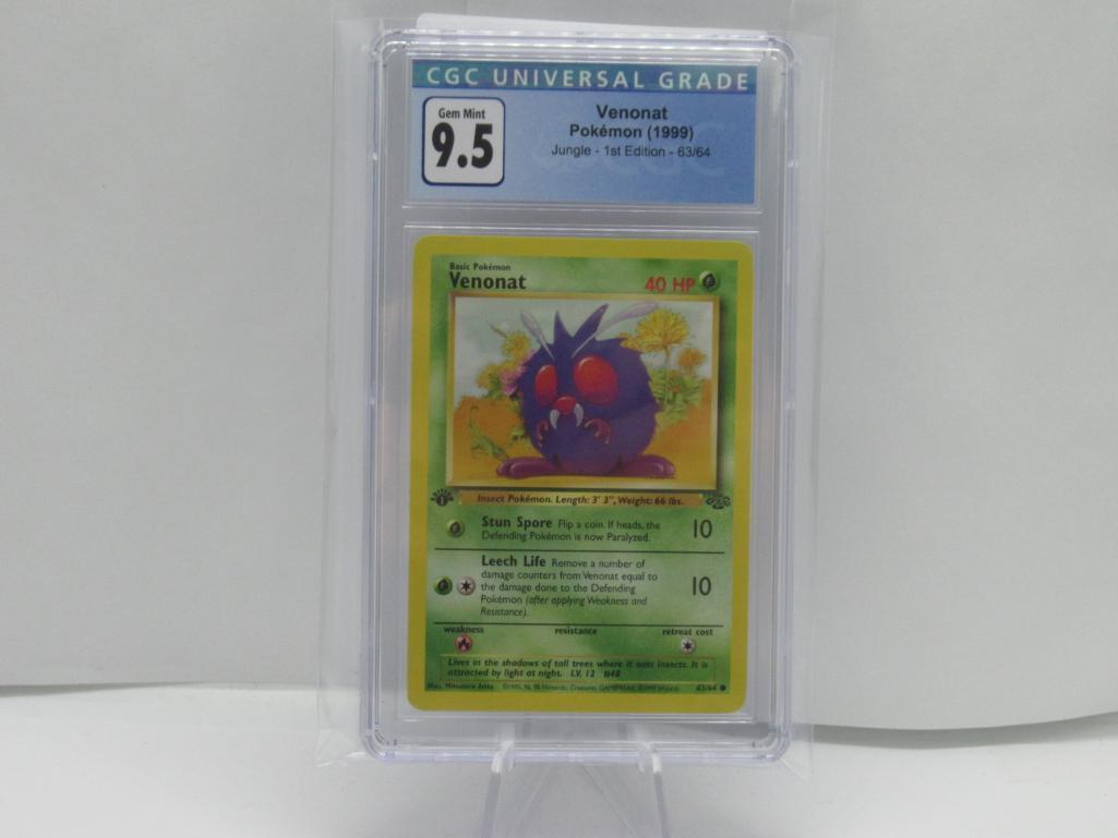 CGC VENONAT POKEMON 1999 JUNGLE 1ST EDITION 63/64 GEM MINT 9.5...