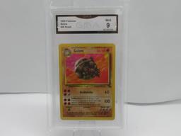 GMA GRADED 1999 POKEMON GOLEM #36 FOSSIL MINT 9