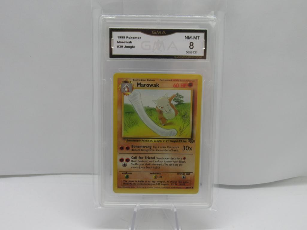 GMA GRADED 1999 POKEMON MAROWAK #39 JUNGLE NM MT 8