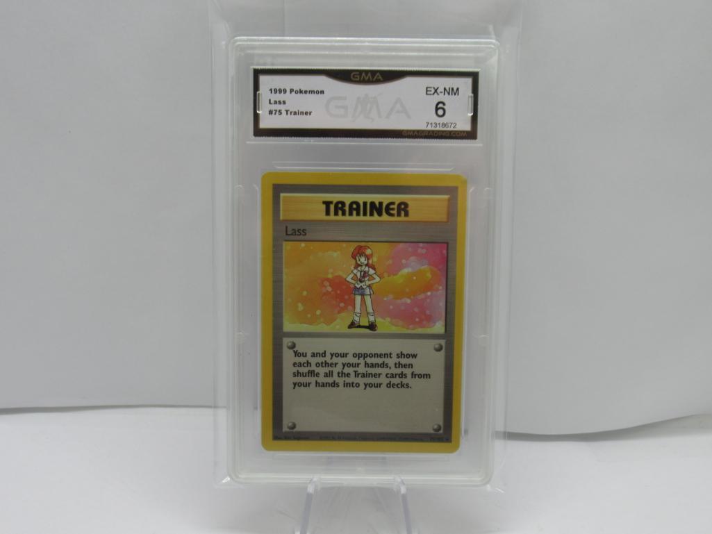 GMA GRADED 1999 POKEMON LASS #75 TRAINER EX NM 6