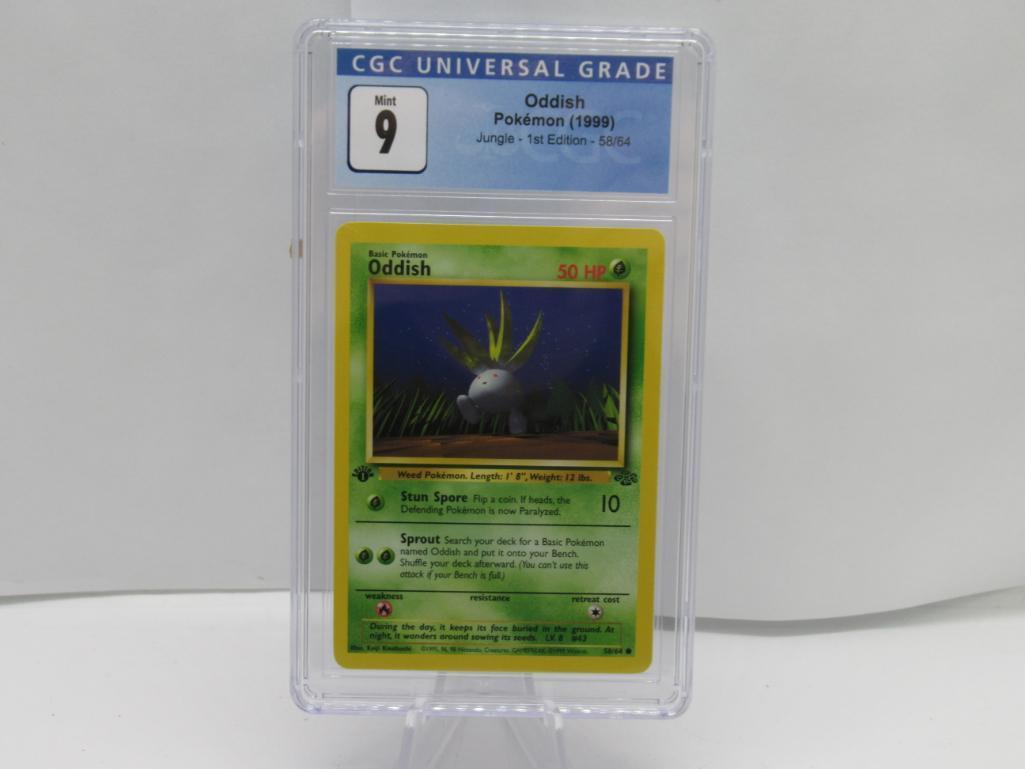 CGC Graded Pokemon JUNGLE 1st Edition MINT 9 - ODDISH 58/64