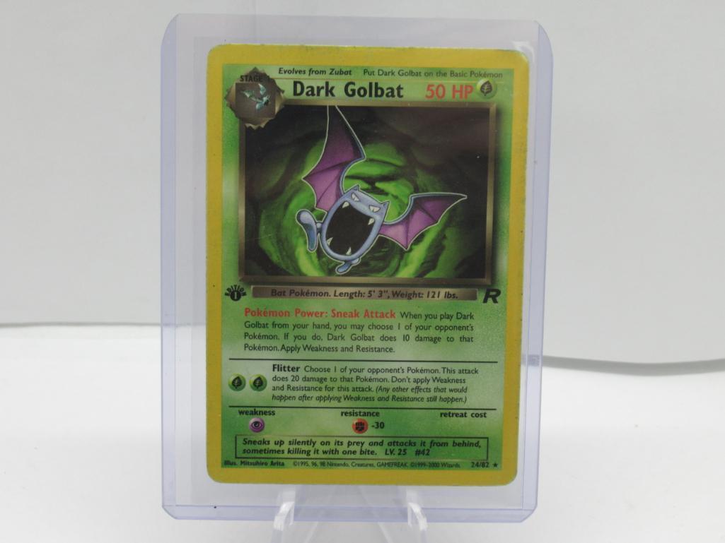 Team Rocket 1st Edition Pokemon Card - DARK GOLBAT 24/82