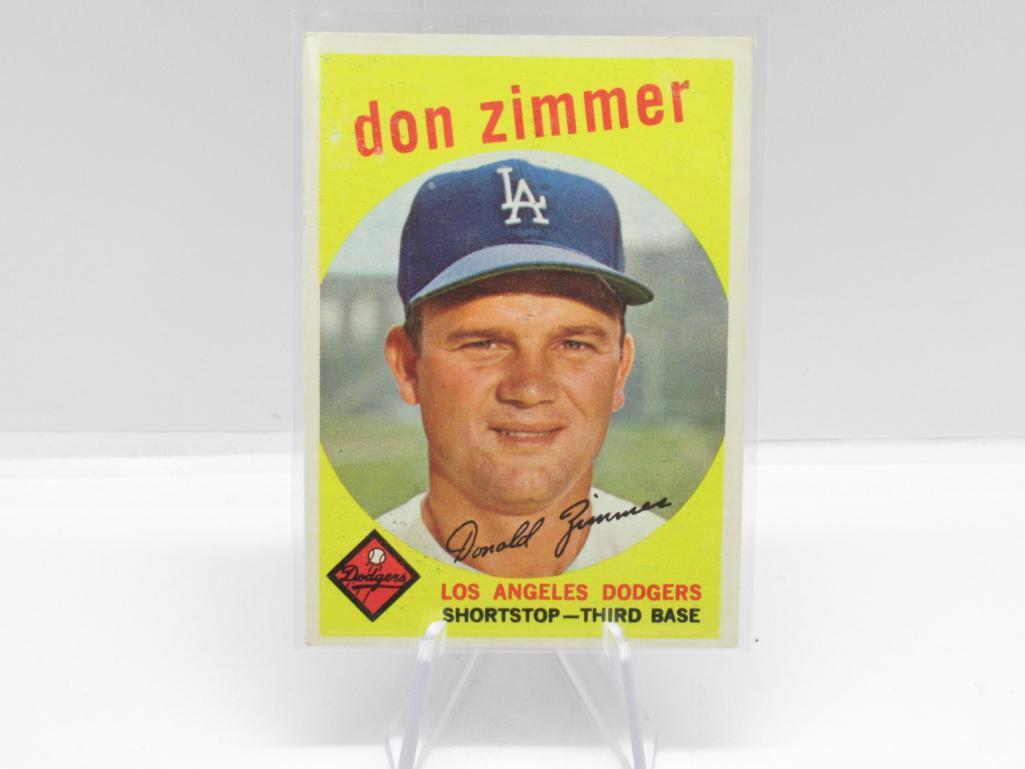 1959 TOPPS LOS ANGELES DODGERS DON ZIMMER CARD #287