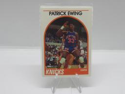 1989-90 NBA HOOPS SET BREAK NEW YORK KNICKS PATRICK EWING CARD #80