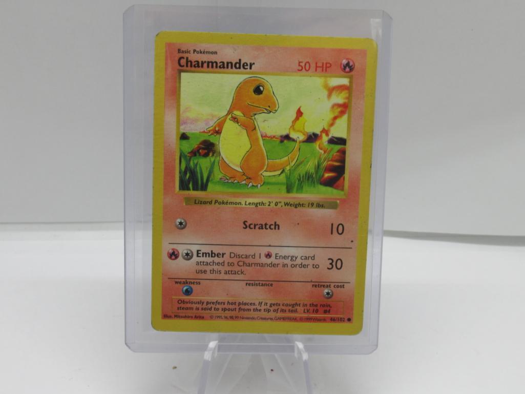 1999 Pokemon Base Set Shadowless #46 CHARMANDER Starter Trading Card from Cool Collection