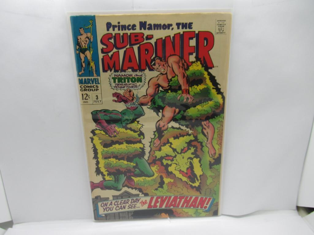 Sub Mariner #3 Silver Age Namor Triton App 1967 Marvel