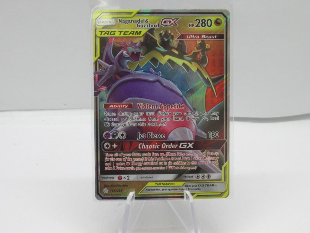 Naganadel & Guzzlord GX Ultra Rare Holo Pokemon Cosmic Eclipse