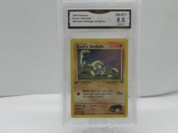 GMA GRADED POKEMON 2000 BROCK'S GEODUDE #68 GYM CHALLENGE 1ST EDITION NM-MT+ 8.5