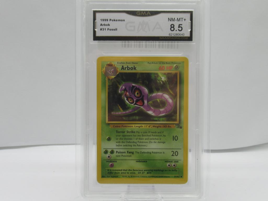 GMA GRADED POKEMON 1999 ARBOK #31 FOSSIL NM-MT+ 8.5